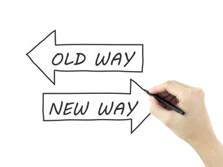 old way or new way written by man's hand