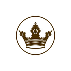 3d vintage crown, luxury coronet illustration. Classic imperial