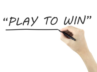 play to win words written by man's hand