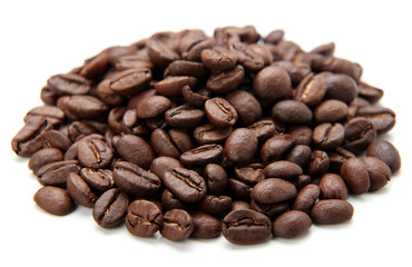 Coffe Beans Isolated On White Background