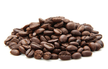 Coffe Beans Isolated On White Background