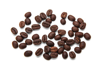 Coffe Beans Isolated On White Background