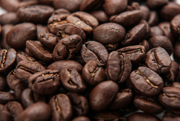 Roasted Coffee Beans Background Texture