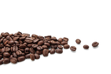 Coffe Beans Isolated On White Background