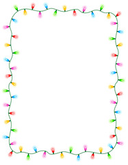 Light bulbs border / frame