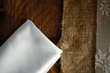 White napkin
