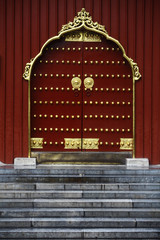 Chinese temple door