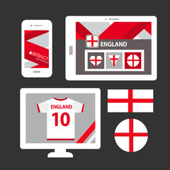 Set of England flag