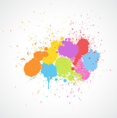 Colorful Paint Drops