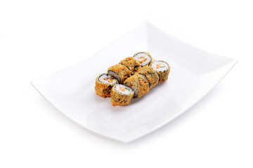 Delicious sushi rolls