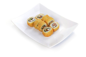 Delicious sushi rolls