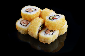 Delicious sushi rolls