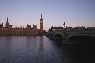 Fototapeta na wymiar London - Big Ben Themse Thames