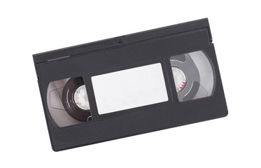 Retro videotape isolated on white