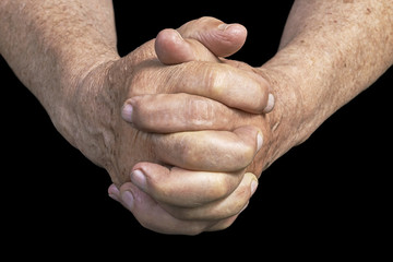 Fototapeta premium Senior hands