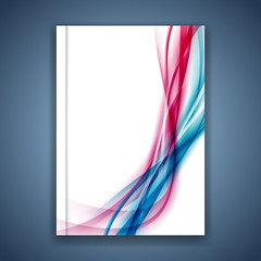 Fusion line folder cover over white concept