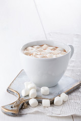 Hot chocolate with marshmallow