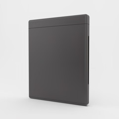 Blank DVD-case or CD-case. 3d vector illustration. 