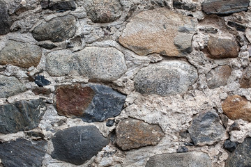 old fortress stone masonry wall pattern