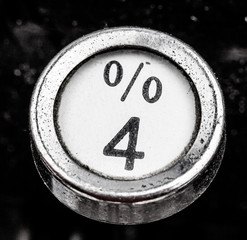 Type mit Prozent zeichen