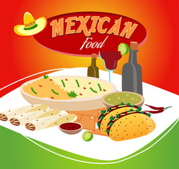 Mexican food background