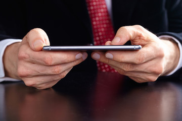 businessman with mobile phone