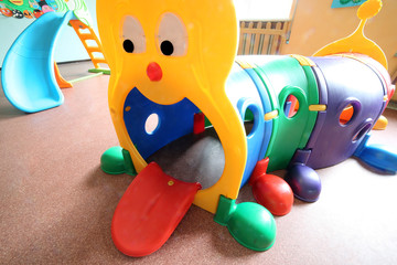 Obraz premium huge game in plastic in the hall of kindergarten