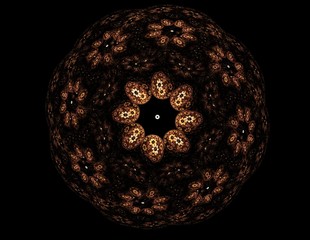 Elementary Particles series. Interplay of abstract fractal forms