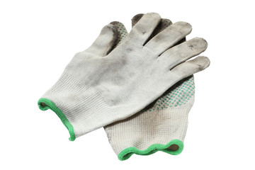 a pair of work gloves