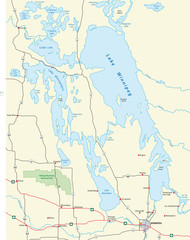 lake winnipeg map