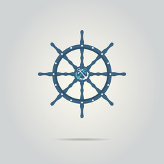 helm captain isolated icon