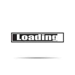 Loading icon vector illustration with shadow