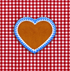 Lebkuchenherz in Blau