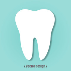Infographics with white teeth on turquoise background vector 
