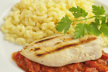 escalope de poulet et coquillettes 29042015