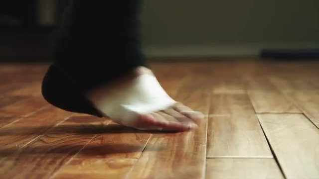 CU Man's bare feet dancing / Orem,Utah,USA
