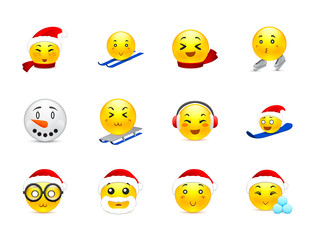 Christmas anime stickers