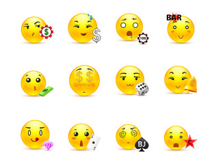 Gambling anime smilies