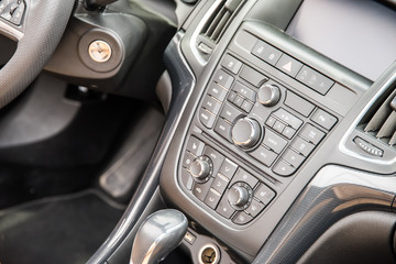 Modern Car Interior With Dashboard View