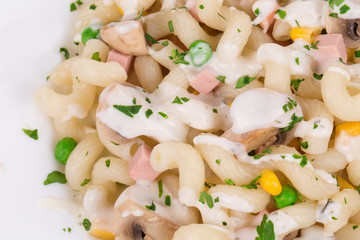pasta cavatappi with vegetables