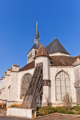 Obraz premium Holy Cross Church (1154) in Provins, France. UNESCO site