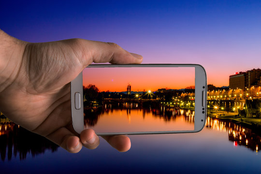 photographing landscapes with a smartphones
