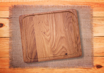 Blank wood texture for menu, recipe on  tablecloth.