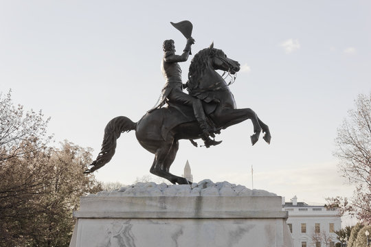 Statue of President Andrew Jackson, Lafayette Square, Washington