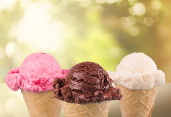 Ice Cream. Ice Cream Cones