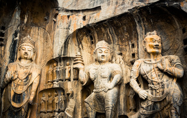 Buddhas in Yungang Caves,China