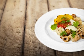 Appetizer. Grilled vegetables