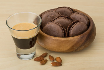 Coffee with macaroons