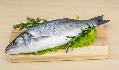 Raw seabass