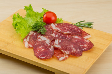 Sliced salami
